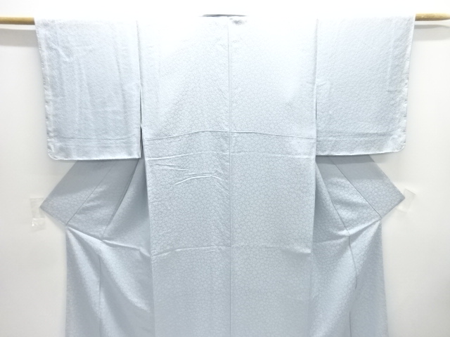  未使用品　小花模様織り出し色無地着物